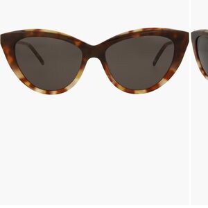 Tortoise Shell Cat-Eye Sunglasses. Saint Laurent 55mm cat eye sunglasses